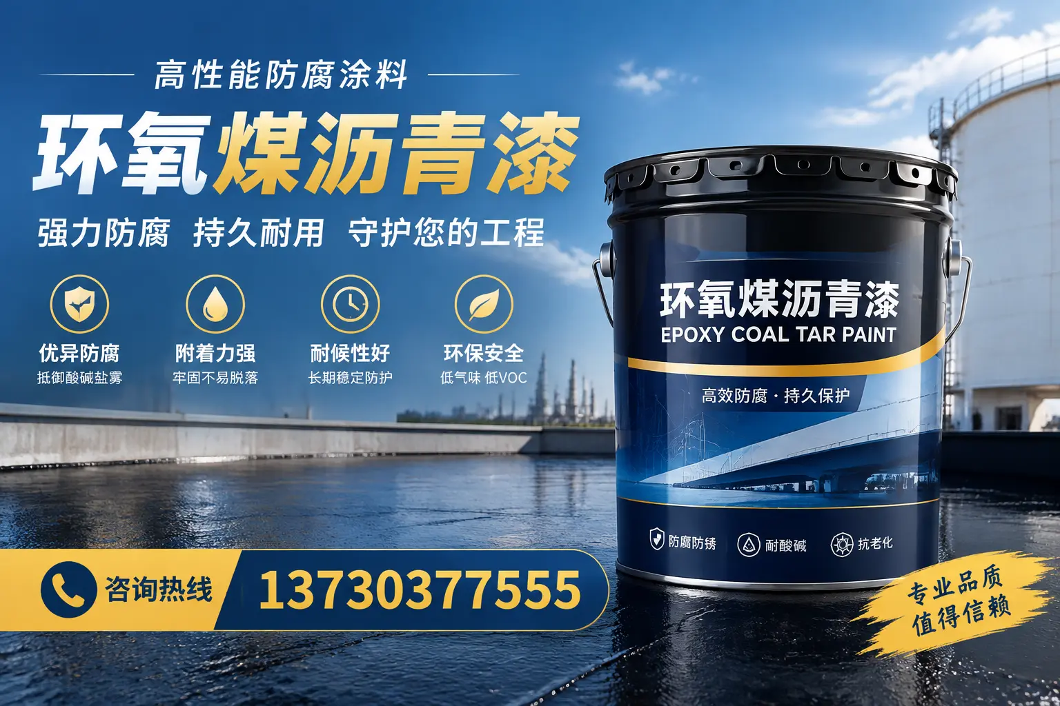 环氧煤沥青漆的耐久性分析，适合昆玉的使用场景